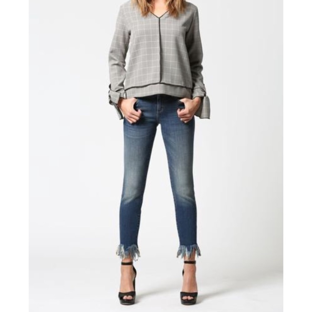 Hidden Jeans - Cropped and Frayed
